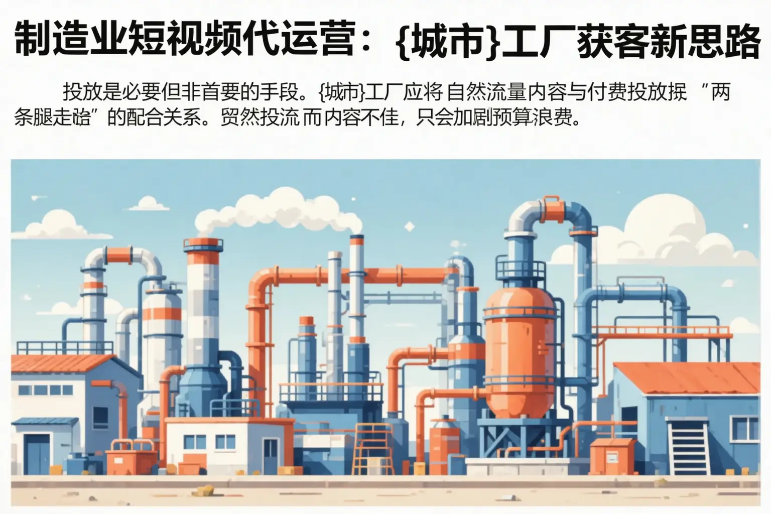 制造业短视频代运营:忻城工厂获客新思路
